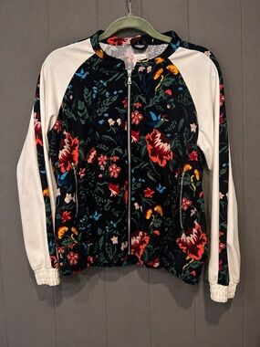 Sinsay Floral Bomber Jacket XL